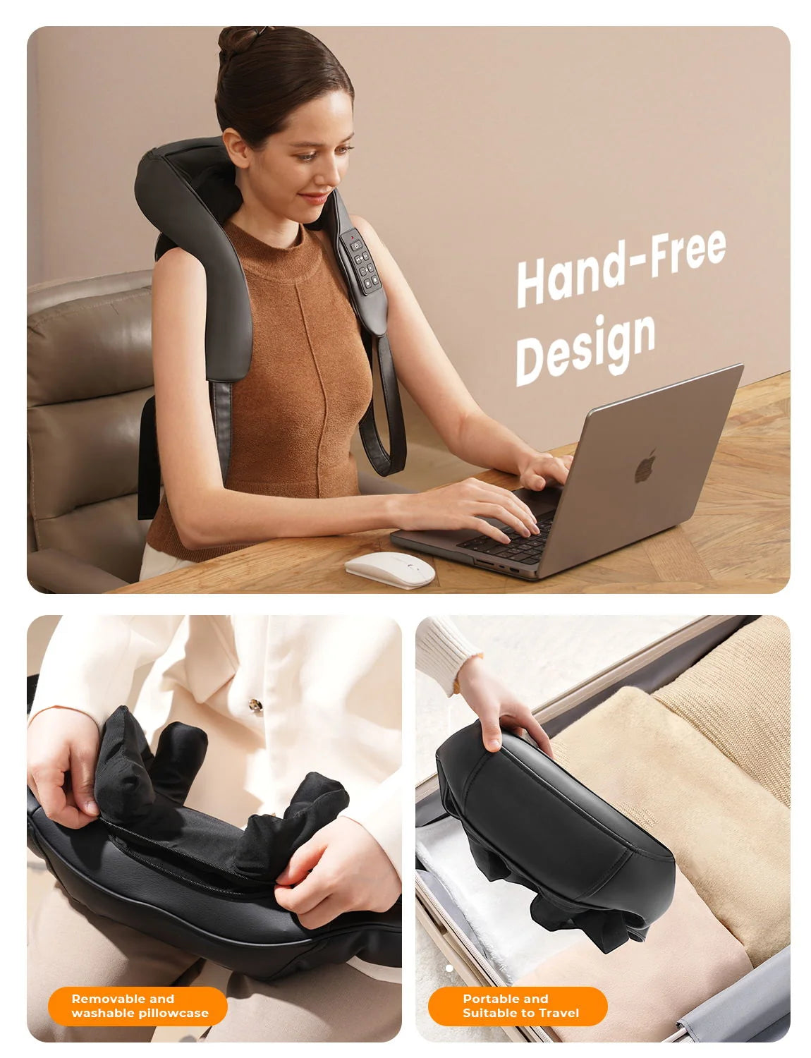 Feature detail of the neck and shoulder massager
