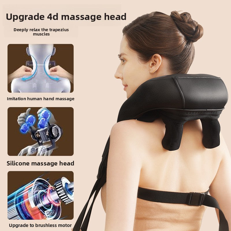 Luran Pro Massager 4D massage head detail and silicone kneading nodes