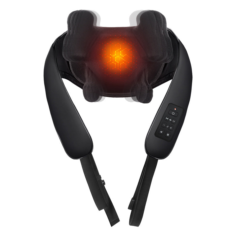 Luran Pro Massager on a plain background with the heated compress panels glowing