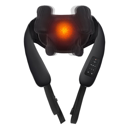 Luran Pro Massager on a plain background with the heated compress panels glowing